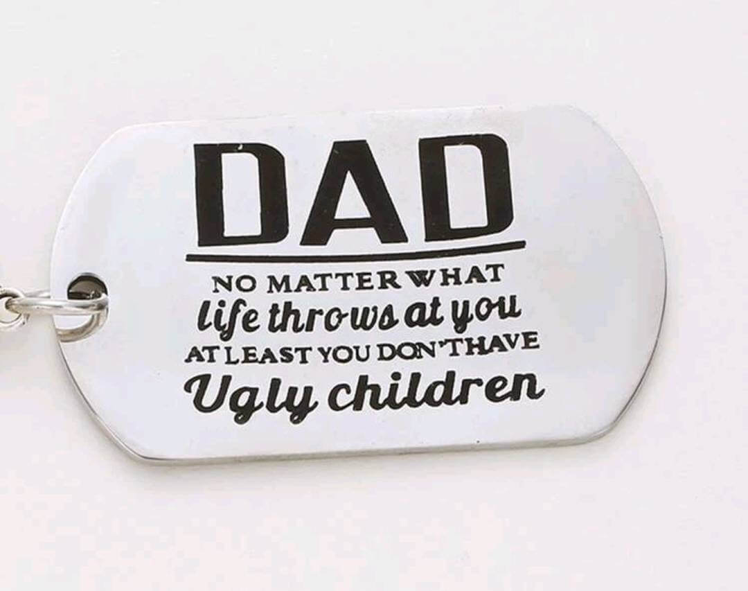 Keyring - dad gift (with heart charm)