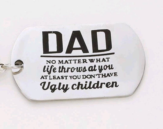 Keyring - dad gift (with heart charm)