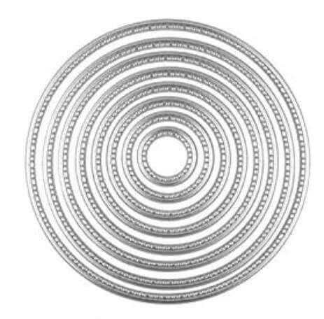 Craft - metal die - circle round nesting frames