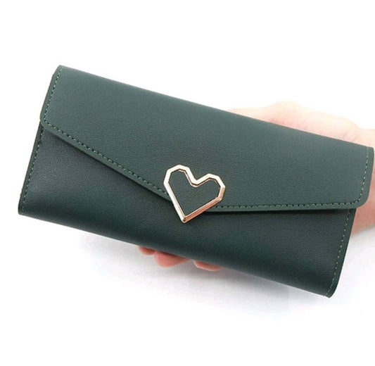  Purse - stunning long green heart
