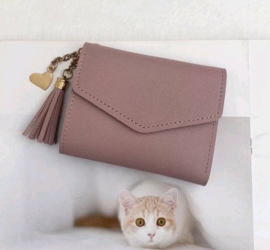 Purse - Dusty pink heart