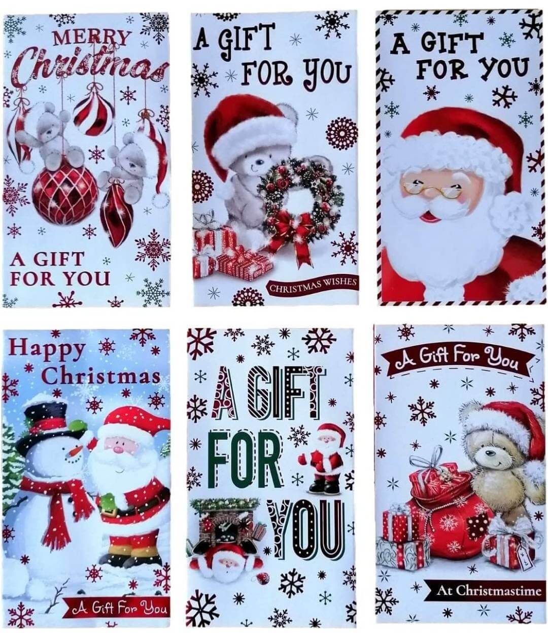 Christmas money envelopes 