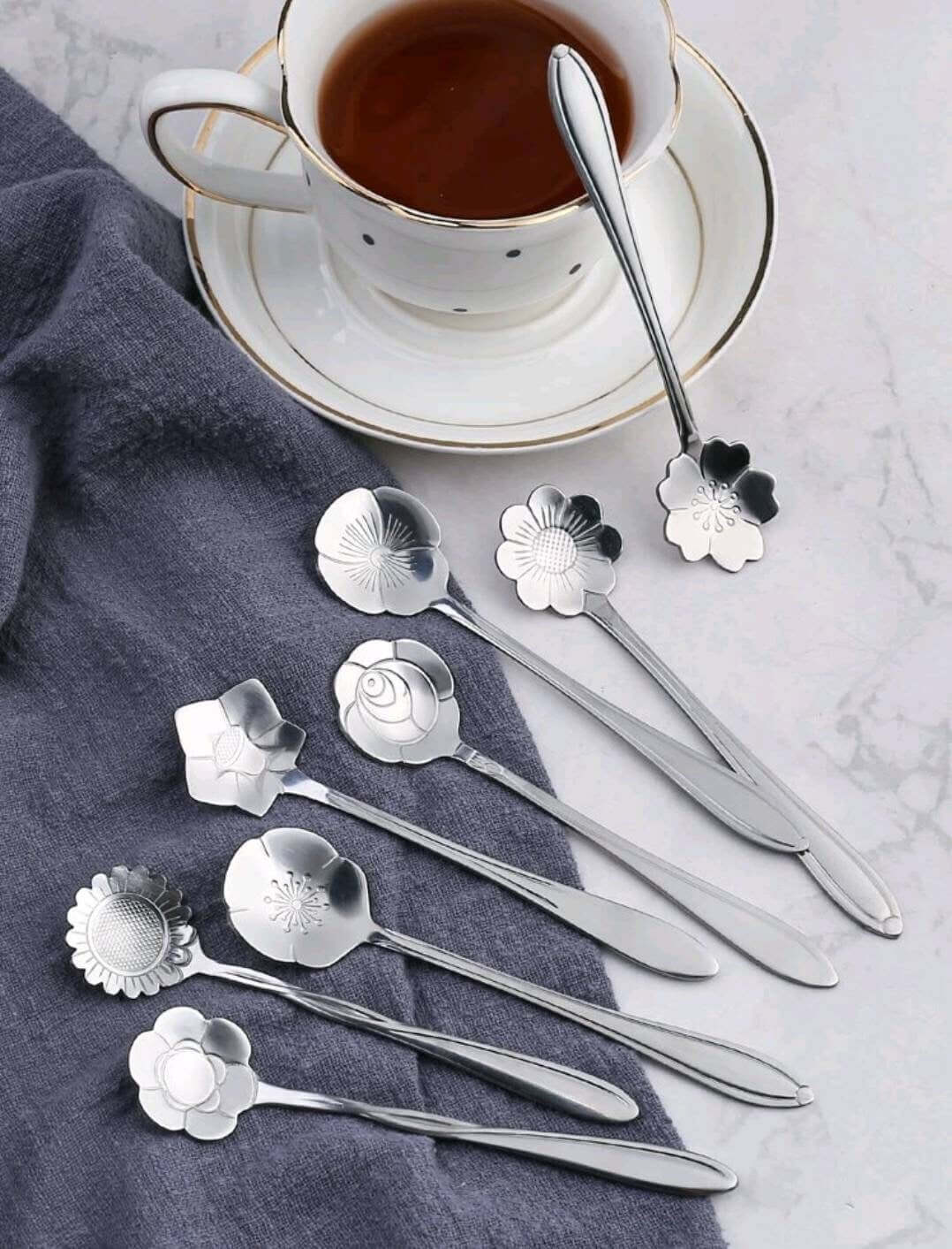 Home - spoons - silver flower (8)