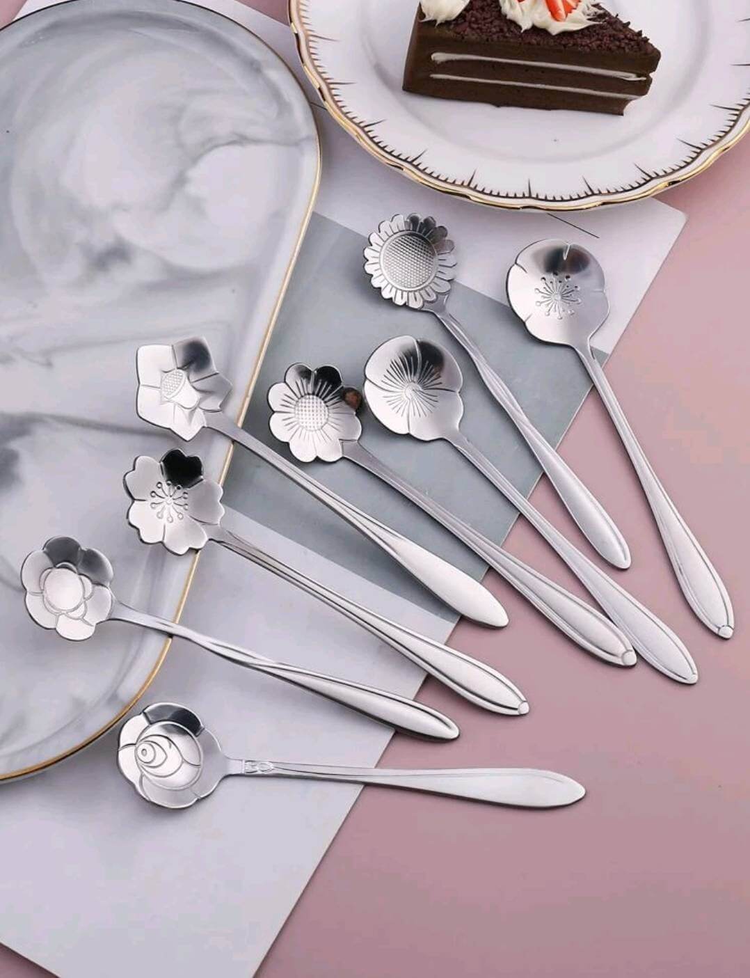 Home - spoons - silver flower (8)