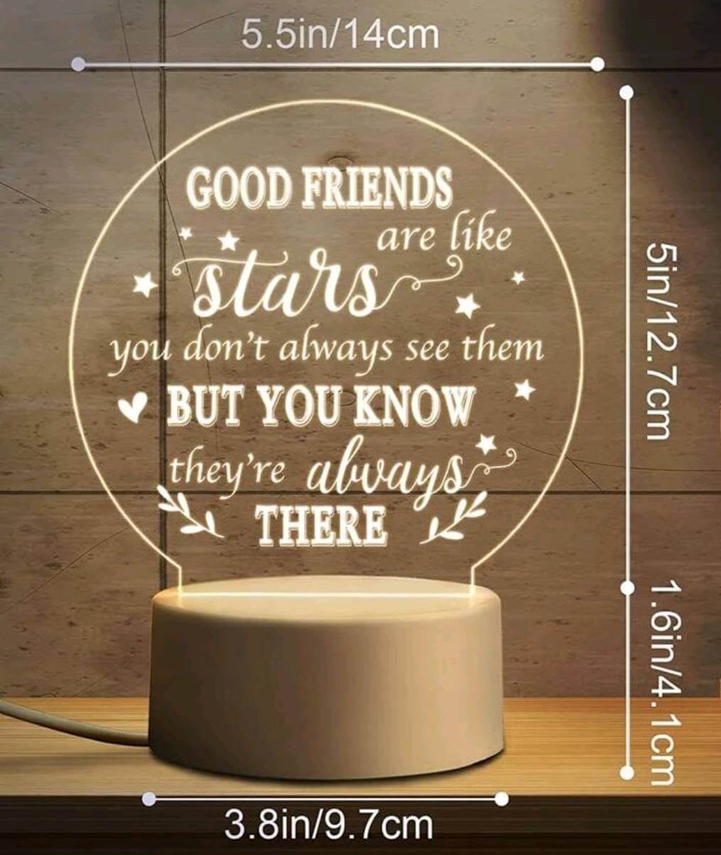 LED heart - good friends