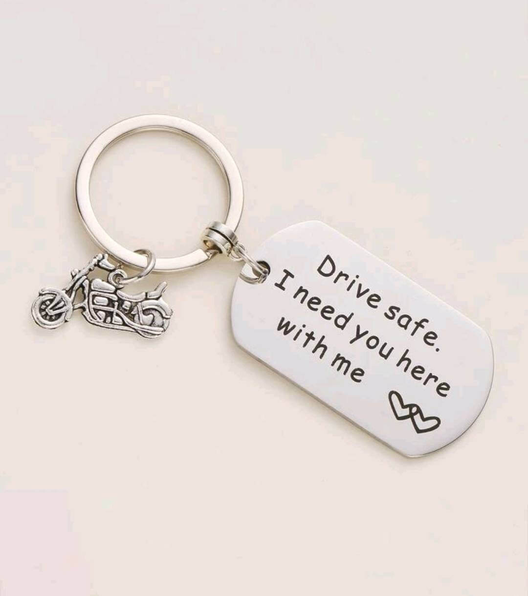 Keyring - drive safe motorbike