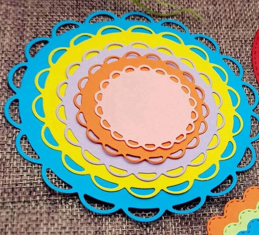 Craft - metal die - round Nesting frames