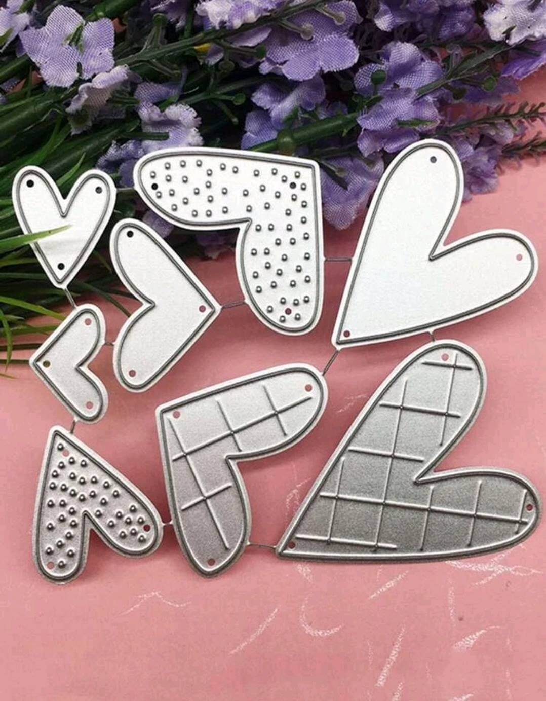 Craft - metal die - hearts
