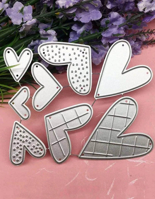 Craft - metal die - hearts