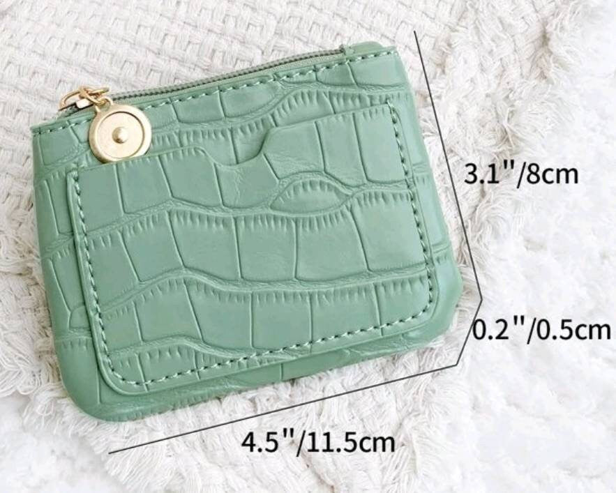 Purse - stunning mint green croc