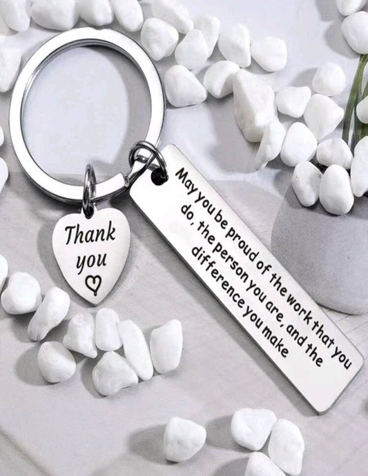 thank you keyring