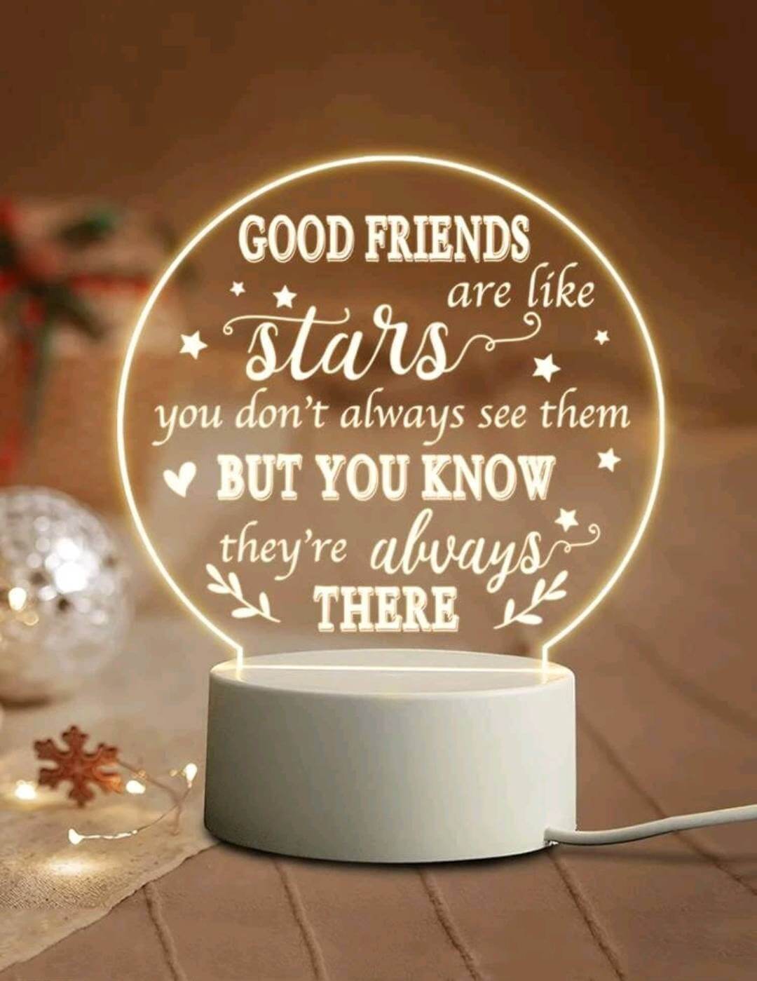 LED heart - good friends