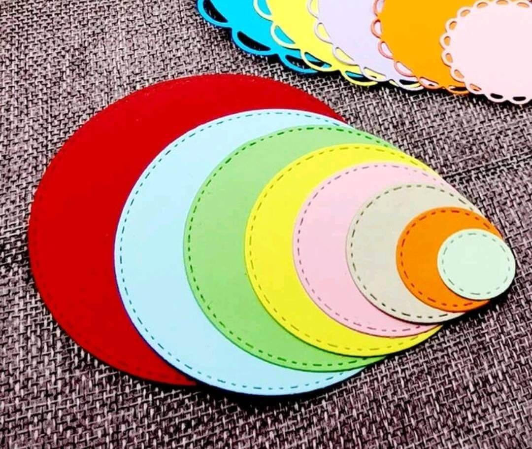Craft - metal die - circle round nesting frames
