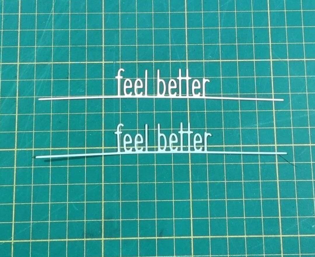 Craft - metal die - feel better