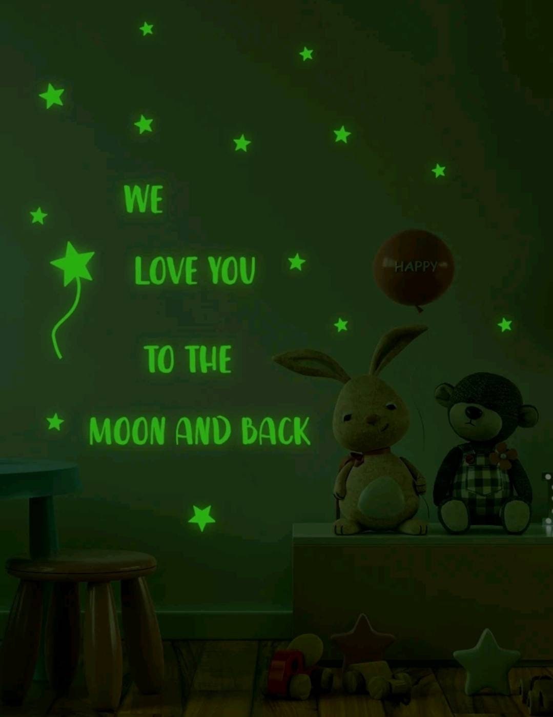 Wall Decal - love you to the moon and back