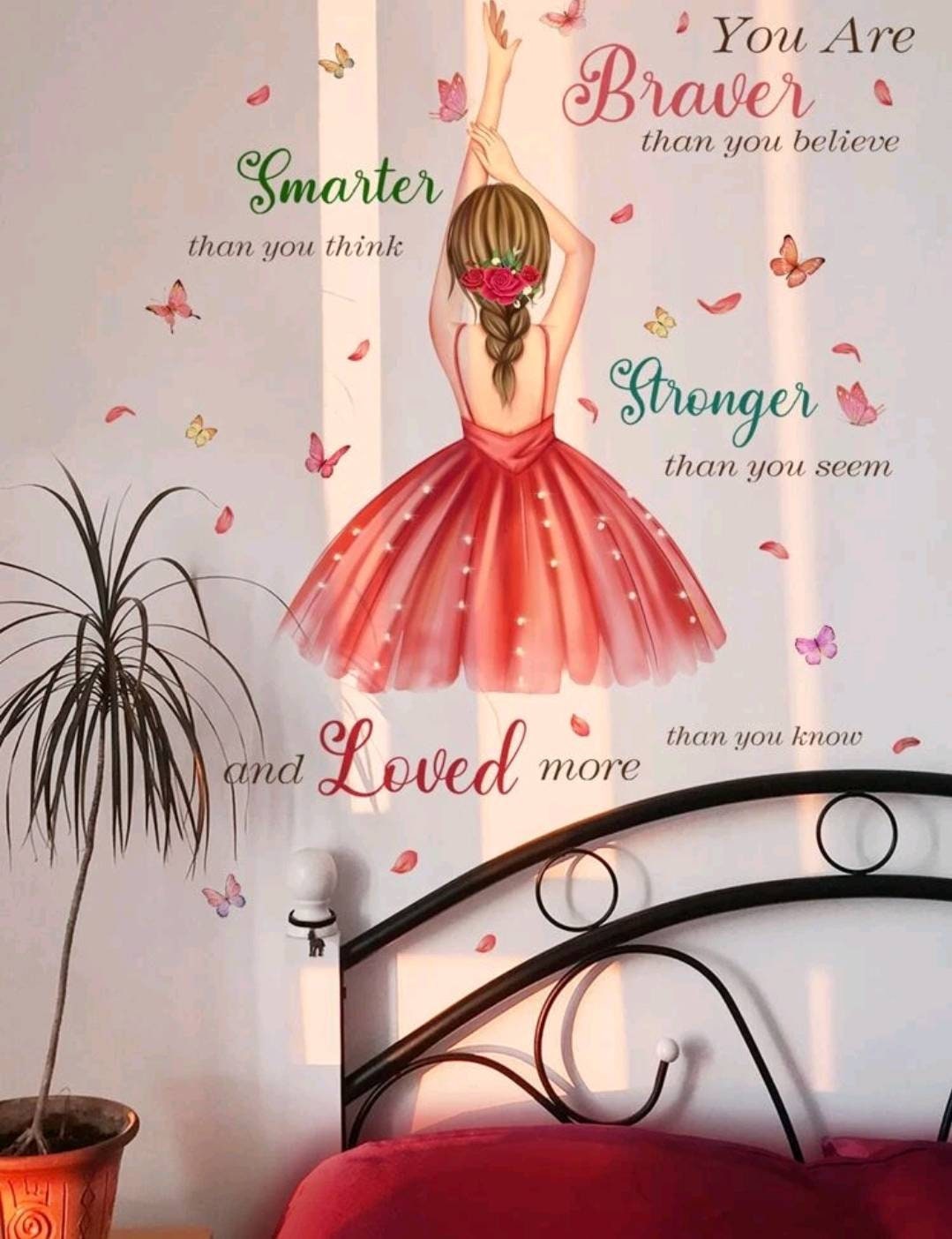 Wall Decal - brave strong loved