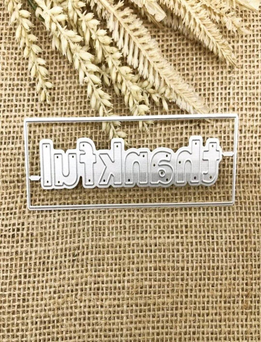 Craft - metal die - thankful