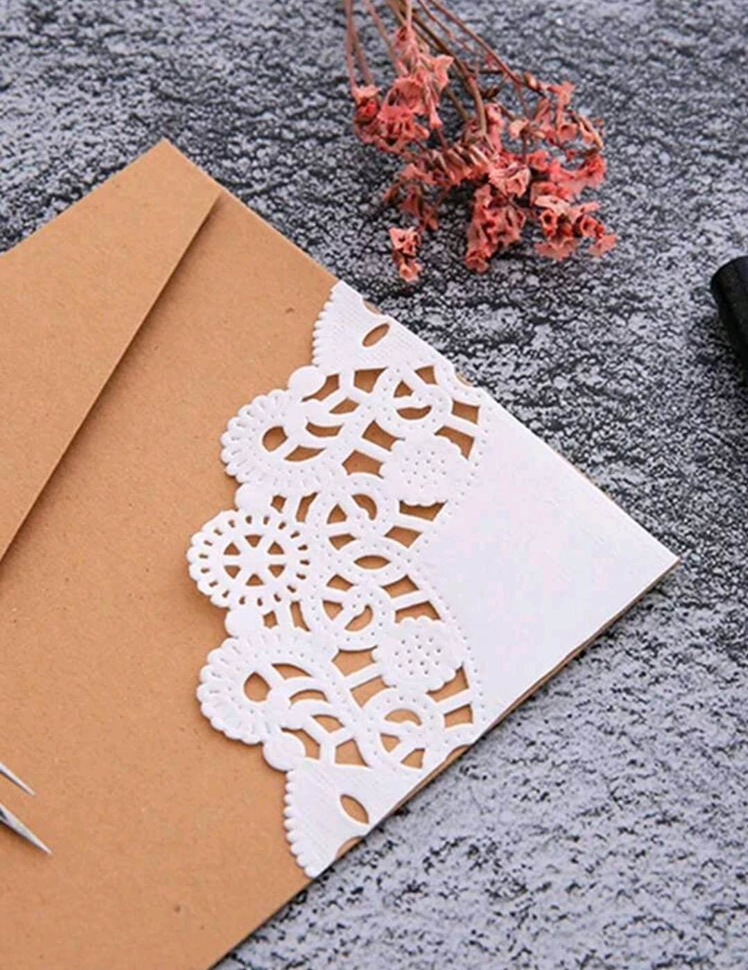 Craft - hollow lace doilies (100)