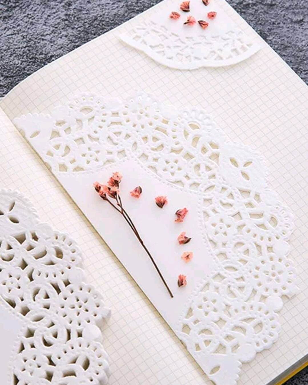 Craft - hollow lace doilies (100)