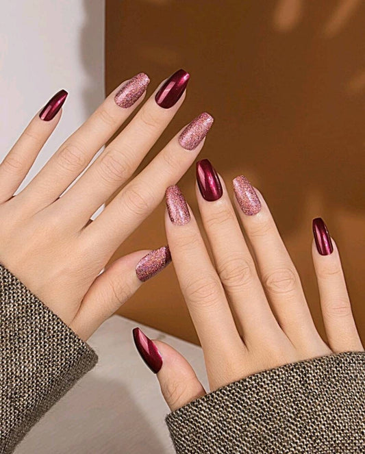Nails - deep glitter