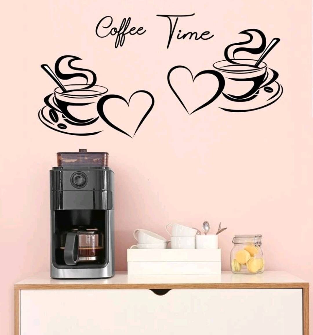Wall Decal - coffee cups