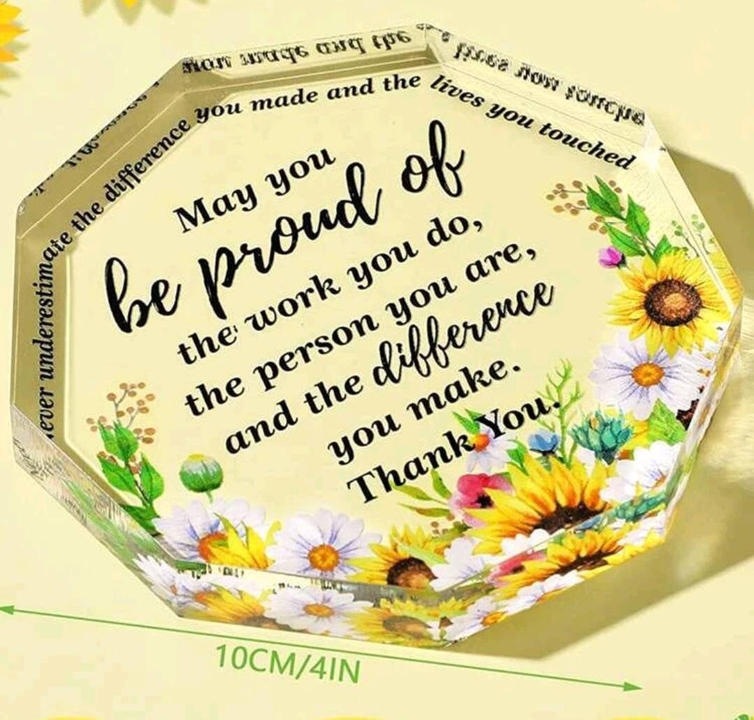 Plaque - proud of the work you do