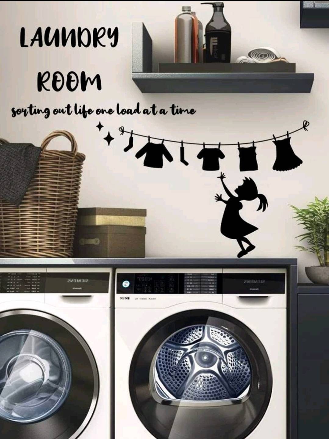 Wall Decal - laundry