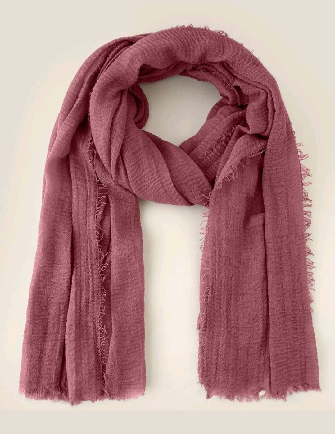 Scarf - redwood pink