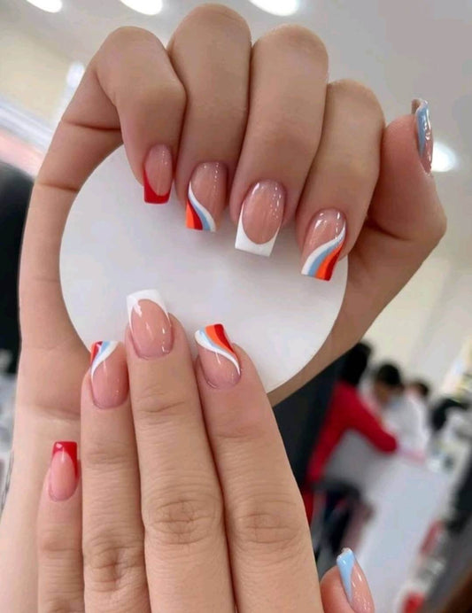Nails - colour block