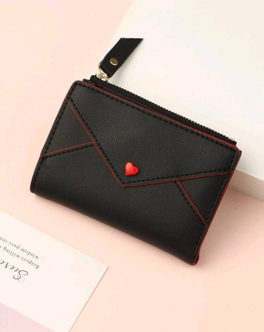 Purse - black red