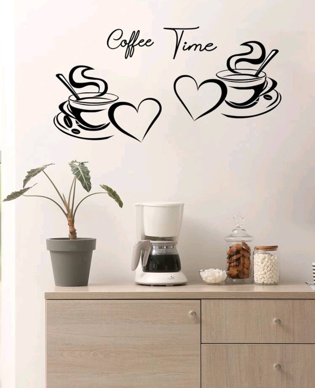 Wall Decal - coffee cups