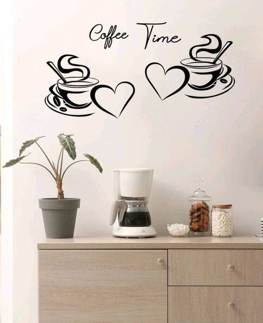 Wall Decal - coffee cups