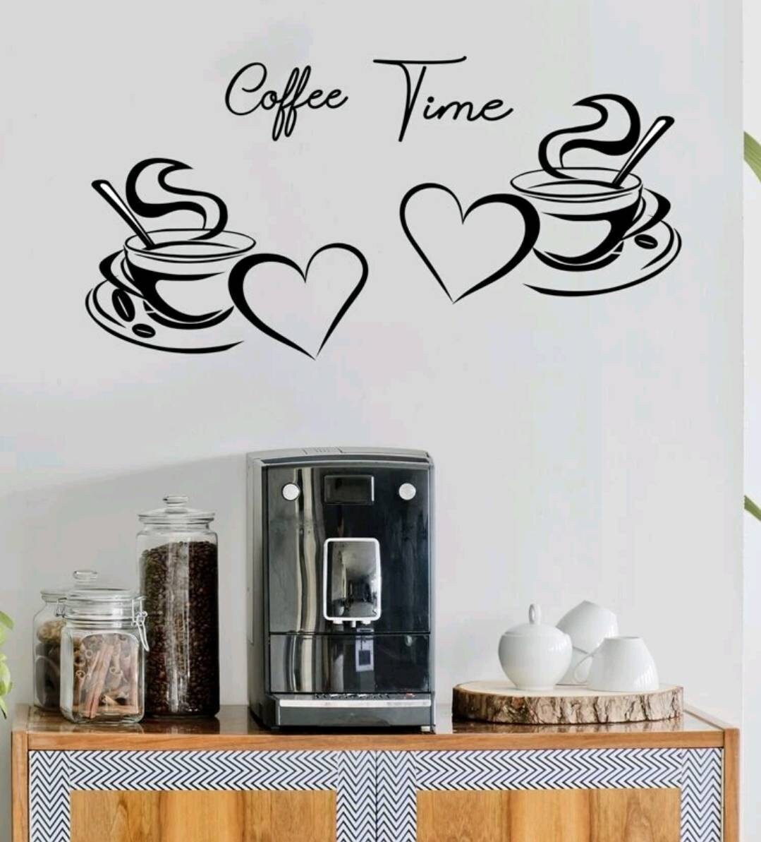 Wall Decal - coffee cups