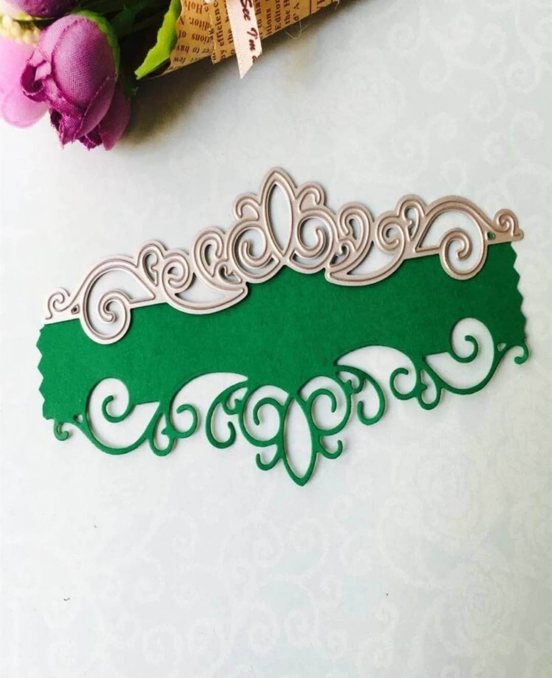 Craft - metal die - border filigree