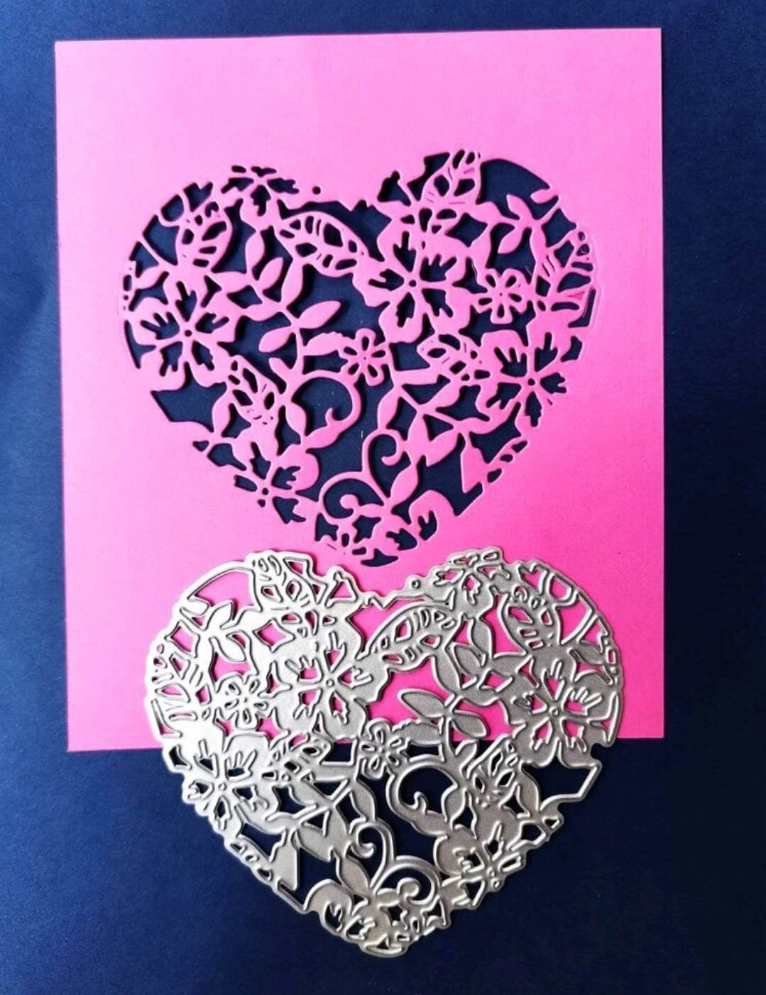  Craft - metal die - floral heart