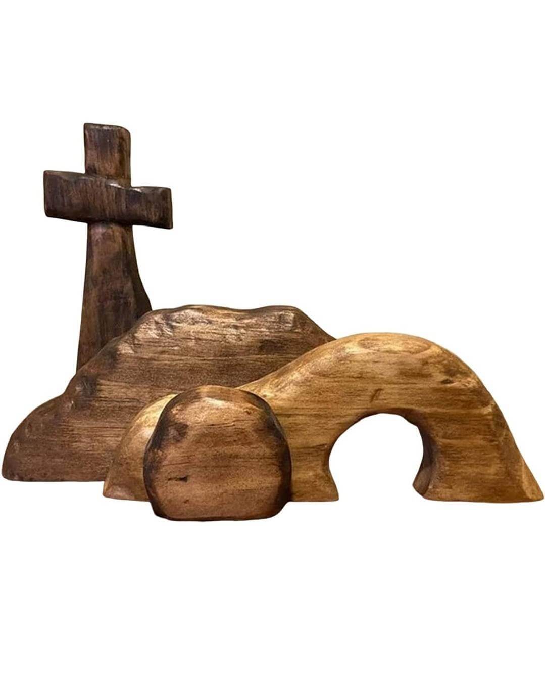 Home Decor - wooden Easter scene