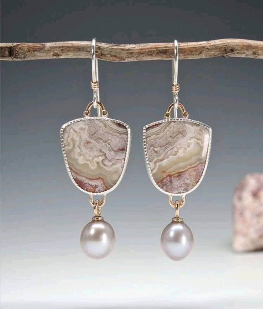 Earrings - faux Pearl drop