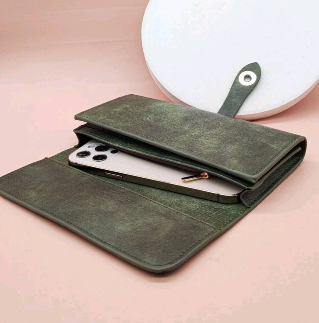 Purse - green leather