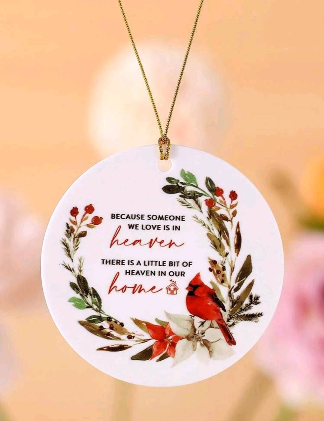 Plaque - because someone we love is in heaven