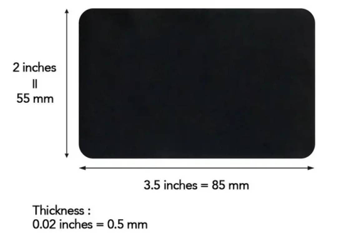 Wallet Card - metal note - to my husband