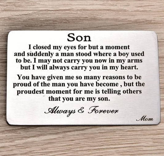 Wallet Card - Son from Mom