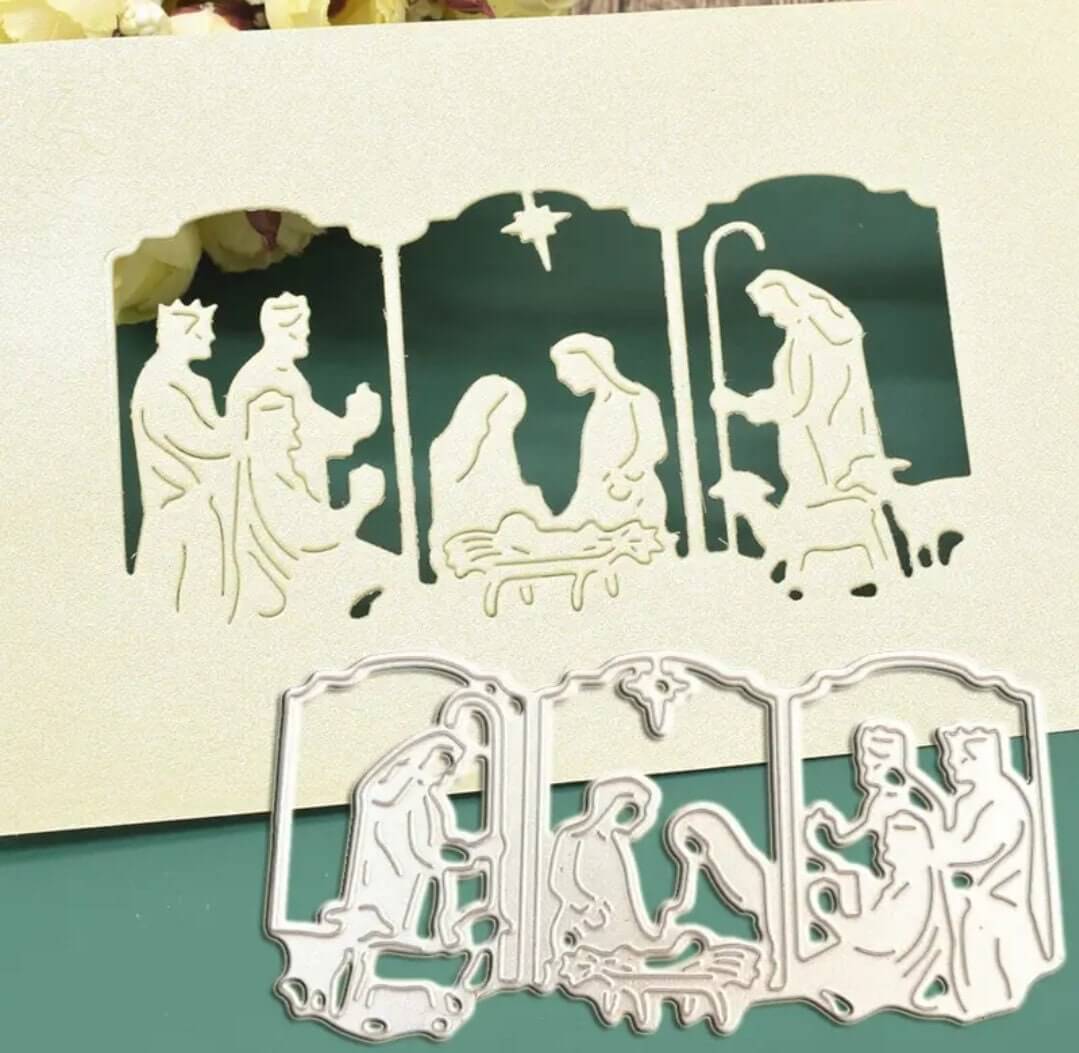 Craft - metal die - nativity scene
