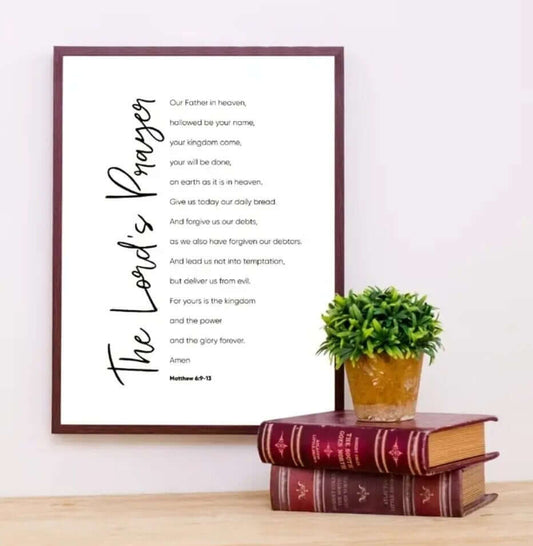  Home Decor - The Lord's Prayer canvas poster