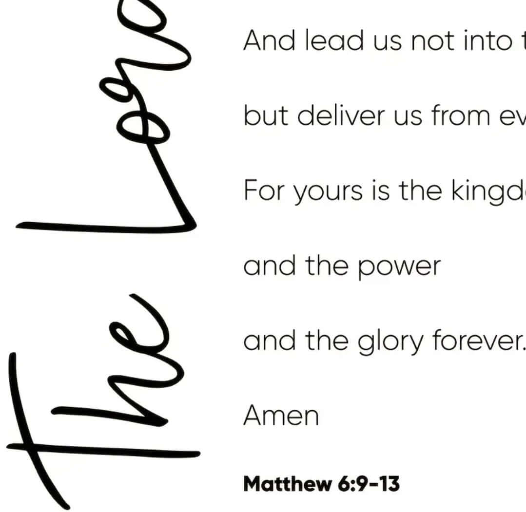  Home Decor - The Lord's Prayer canvas poster