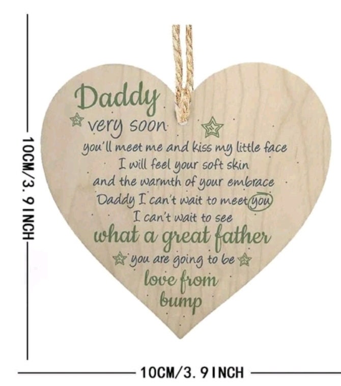 Plaque - daddy baby announcement