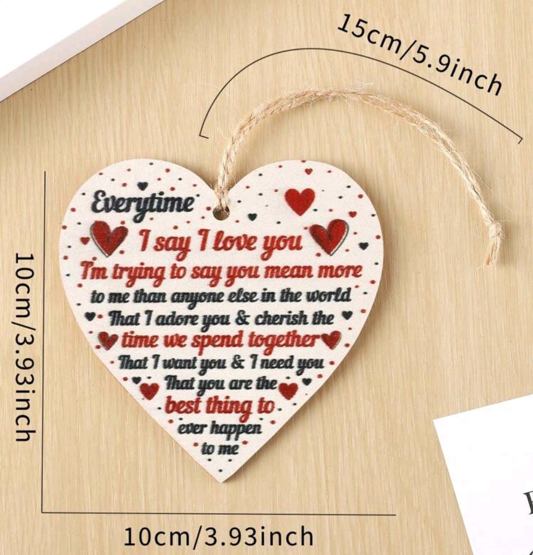 Plaque - love you gift