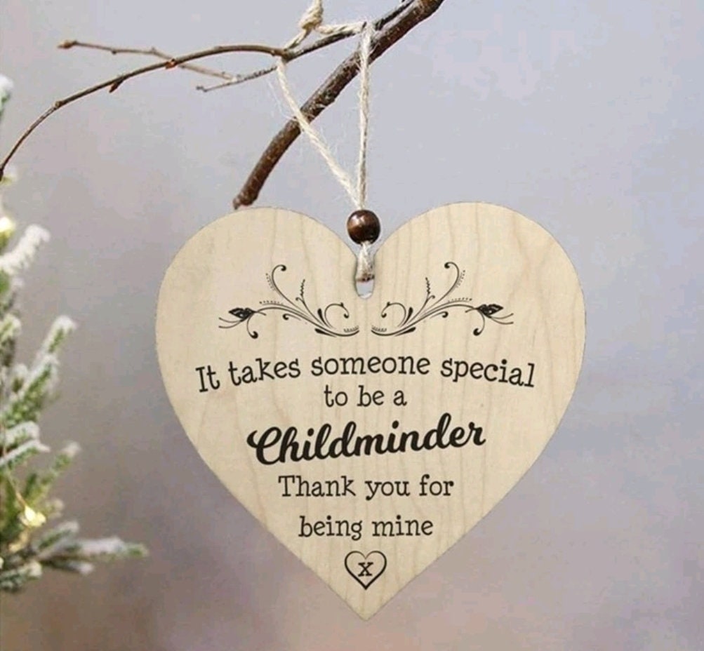 Plaque - childminder gift