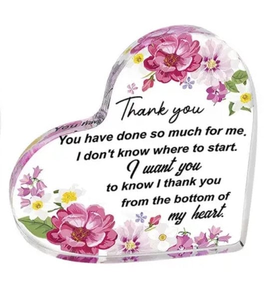Plaque - thank you