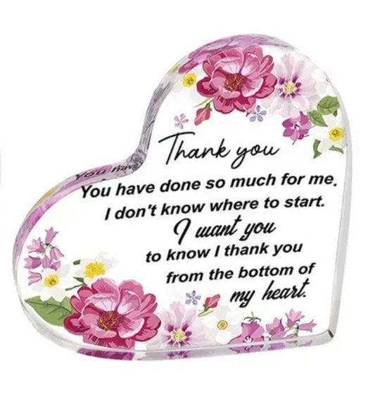 Plaque - thank you