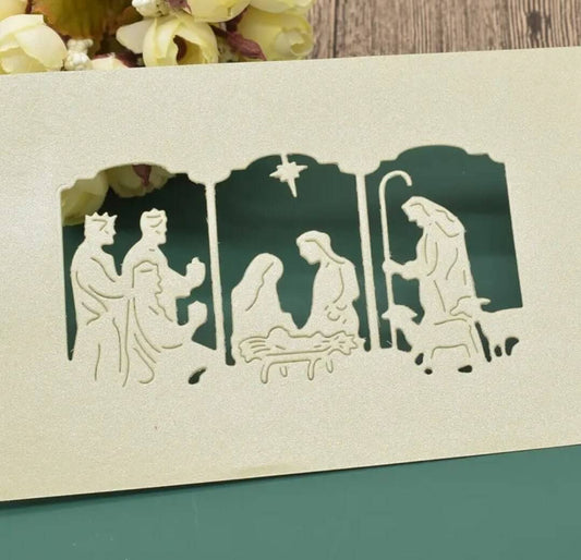 Craft - metal die - nativity scene